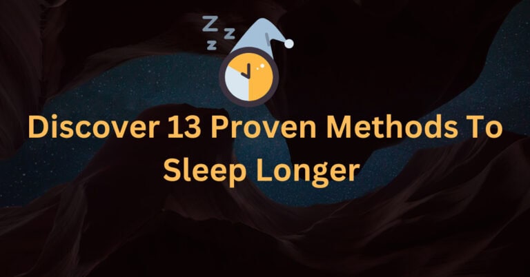 How To Sleep More Than 5 Hours