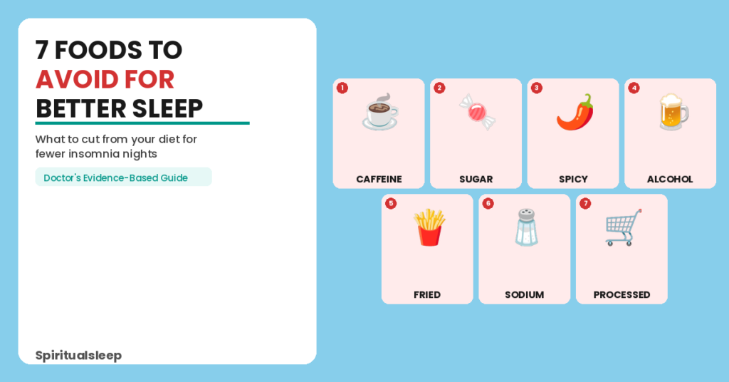 blog featured image foods avoid Foods to Avoid for Better Sleep